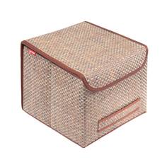 Коробка для xранения Casy Home Ротанг с крышкой 30x30x24см, цвет бежевый