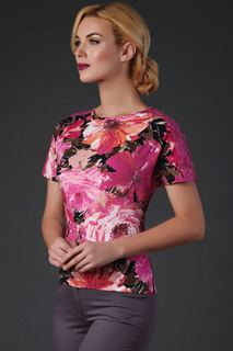 Блуза женская Арт-Деко L-1153 розовая 44 RU