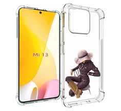 Чехол MyPads загадочная-девушка-в-костюме женский для Xiaomi 13