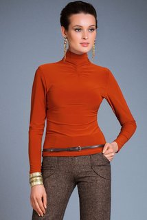 Блуза женская Арт-Деко Z-974 оранжевая 56 RU