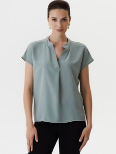 Блуза женская Арт-Деко L-1223 хаки 54 RU