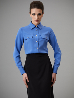 Блуза женская Арт-Деко R-1370 голубая 48 RU