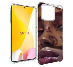 Чехол MyPads лицо девушки тень женский для Xiaomi 13