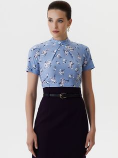 Блуза женская Арт-Деко L-1226 серая 50 RU