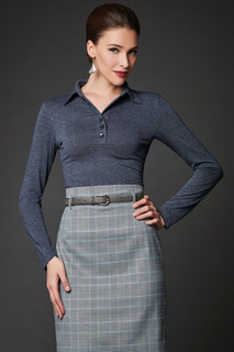 Блуза женская Арт-Деко Z-1138 серая 46 RU