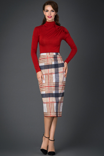 Юбка женская Арт-Деко RU-123 бежевая 46 RU