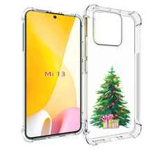 Чехол MyPads Елка новогодняя с подарками акварель для Xiaomi 13