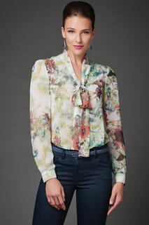 Блуза женская Арт-Деко R-1322 бирюзовая 54 RU