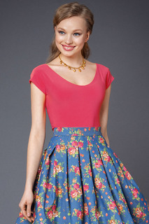 Блуза женская Арт-Деко L-1044 розовая 52 RU