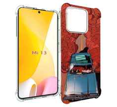 Чехол MyPads машина мчится с дымком для Xiaomi 13