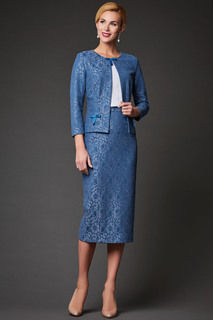 Юбка женская Арт-Деко RU-133 голубая 46 RU