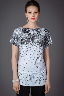 Блуза женская Арт-Деко L-1112 черная 44 RU