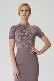 Блуза женская Арт-Деко L-1219 серая 50 RU