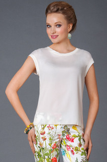 Блуза женская Арт-Деко L-1056 белая 48 RU