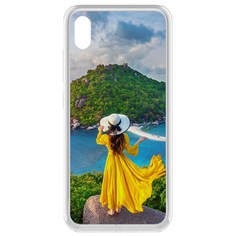 Чехол-накладка Krutoff Clear Case Платье летнее женское для Vivo Y91c