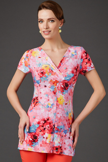 Блуза женская Арт-Деко L-1137 розовая 50 RU