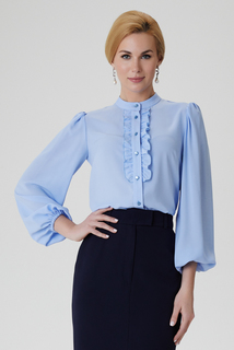 Блуза женская Арт-Деко R-1385 голубая 44 RU