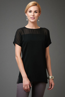 Блуза женская Арт-Деко R-1357 черная 52 RU