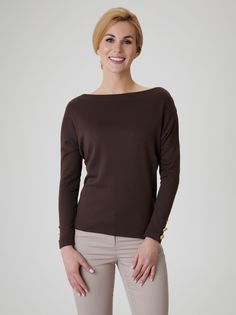 Блуза женская Арт-Деко Z-1191 коричневая 48 RU