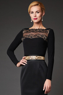 Блуза женская Арт-Деко Z-1132 черная 52 RU