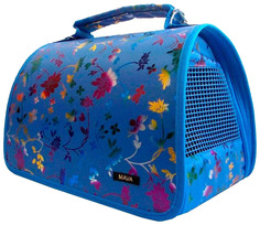 Сумка-переноска для животных Dogman Люкс Mava №4 48x29x29 см василек