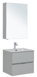 Мебель для ванной Aquanet Алвита New 60 2 ящика, серый