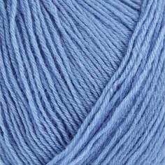 Пряжа "Детский каприз трикотажный" 50%меринос. шерсть, 50% фибра 400м/50гр (520 голуб.) Пехорка