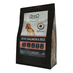Корм для собак сухой Gina Dog Salmon & Rice лосось, рис, 3 кг