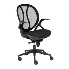 Кресло Shell ткань, черный No Brand