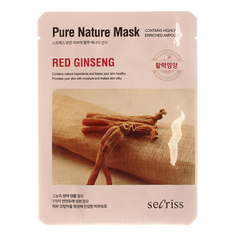 Маска тканевая для лица Anskin Secriss Pure Nature с экстрактом красного женьшеня 25 г