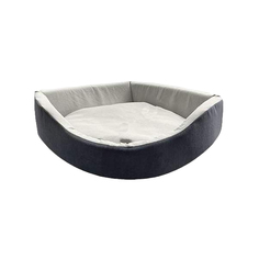 Лежак для животных Homepet Catania угловой, серо-белый, 40х40х84 см, 2 шт