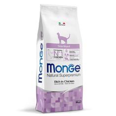 Cухой корм Monge Cat Daily Line Sterilised для стерилизованных кошек, курица, 10 кг No Brand