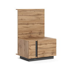 Тумба прикроватная Тахо дуб вотан/графит No Brand