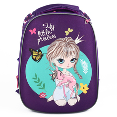 Ранец школьный ортопедический для девочек Baziator Девочка GK0063 фиолетовый