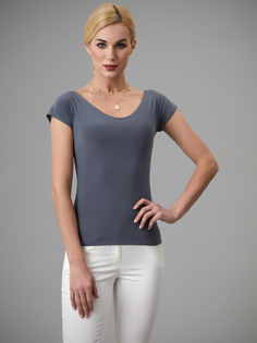 Блуза женская Арт-Деко L-1044 серая 46 RU