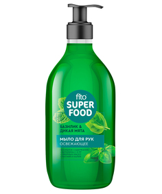 Мыло жидкое Fito косметик Superfood Базилик & дикая мята освежающее, 520 мл
