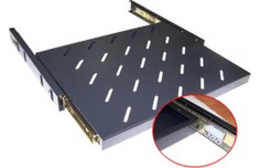 Полка выдвижная 4 точки, для напольных шкафов глубиной 600 мм, нагрузка - 20 кг No Brand