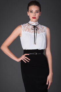 Блуза женская Арт-Деко R-1271 белая 46 RU