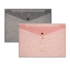 Папка-конверт на кнопке Attache Selection Mystery А4, 180мкм 4шт.