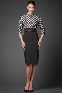 Юбка женская Арт-Деко U-684 черная 48 RU