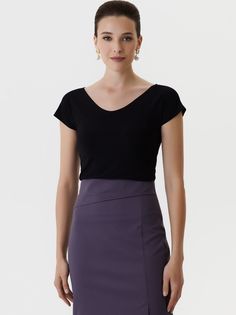 Блуза женская Арт-Деко L-1044 черная 48 RU