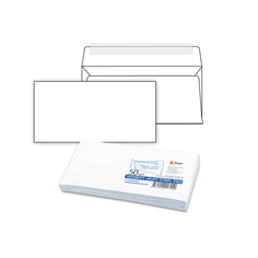 Конверт почтовый E65 KurtStrip 110х220, 80г, стрип белый, 250шт. Е65.10.50С