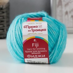 Пряжа "Фиджи" 20% меринос. шерсть, 60% хлопок, 20% акрил 95м/50гр (583 бирюза) Троицкая камвольная фабрика