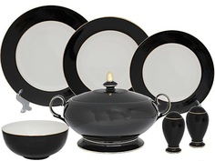 Обеденный сервиз 23пр. BLACK в подарочной упаковке Фарфор 108-291 118-108-291 Lenardi