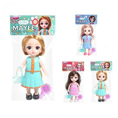 Игровой набор Наша Игрушка "Модница", в компл. кукла 16см., предм. 2шт. в ассорт. (802087)