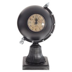 Часы настольные декоративные Глобус, L17 W14 H27 см, (1хАА не прилаг.) KSM-765527 Remeco Collection
