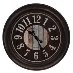 Часы настенные декоративные, L61 W5 H61 см, (1xАА не прилаг.) No Brand
