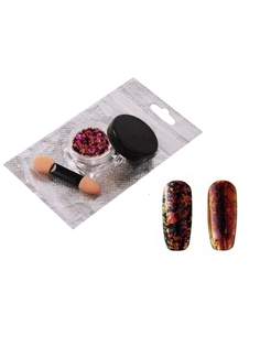 Втирка Nail Art Хлопья Юки для дизайна ногтей, Хамелеон