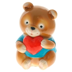 Копилка (Медвежонок с сердечком) 9*8*17см KSMR-626256/SK005 No Brand