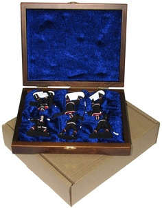 Набор миниатюр в деревянной шкатулке ХОККЕЙ 6 фигур (черная форма) 999-RAZ-25 Ровертайм